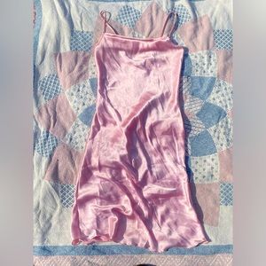 Pink Bebe Slip Dress!